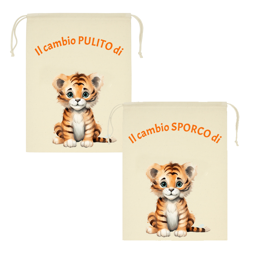Mr Gadgets Tigre sacchetto asilo sporco pulito