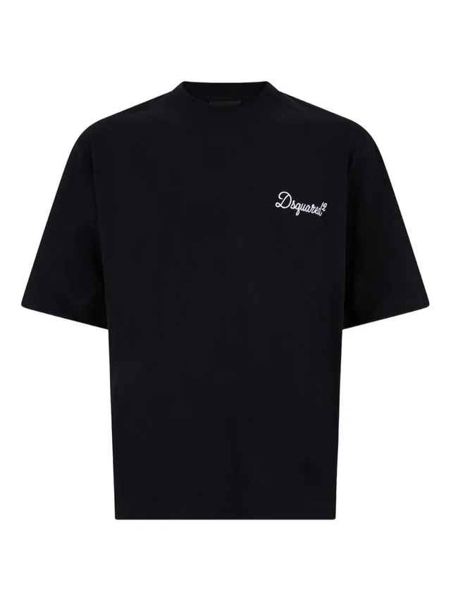 Dsquared2 S74GD1525 T-shirt nera uomo cotone