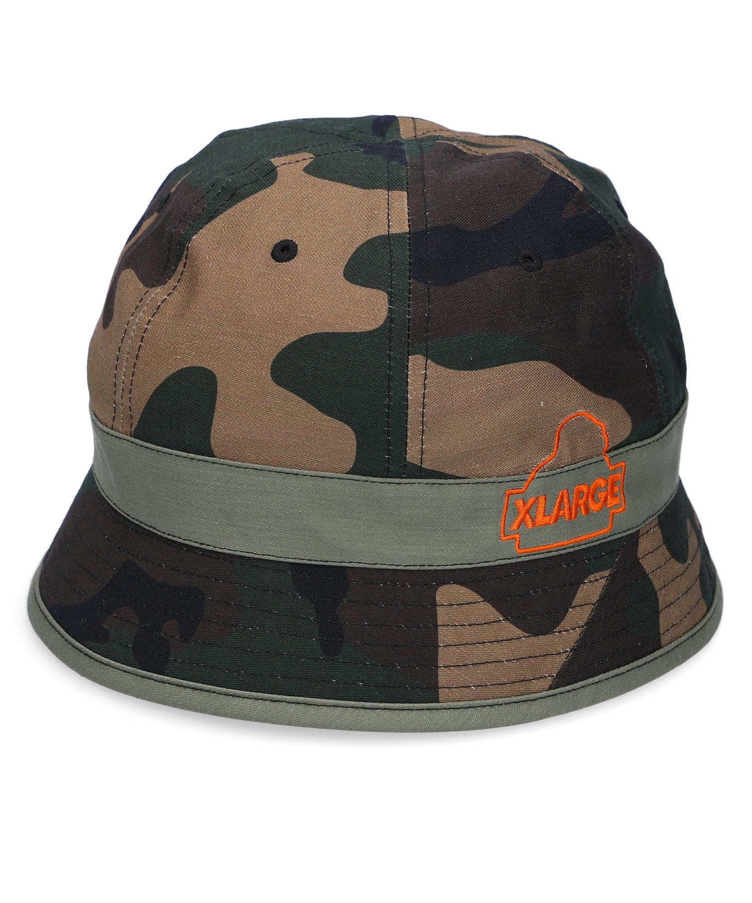 X-Large Camo Bucket cappello beige cotone