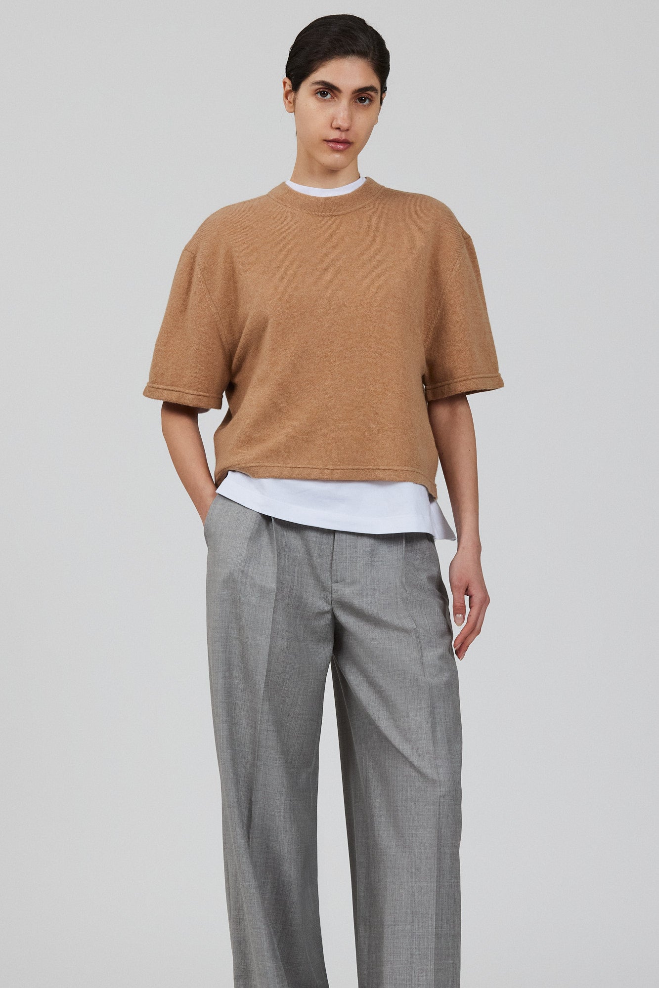Sa Su Phi T-shirt Corta Maglia Cashmere Gialla