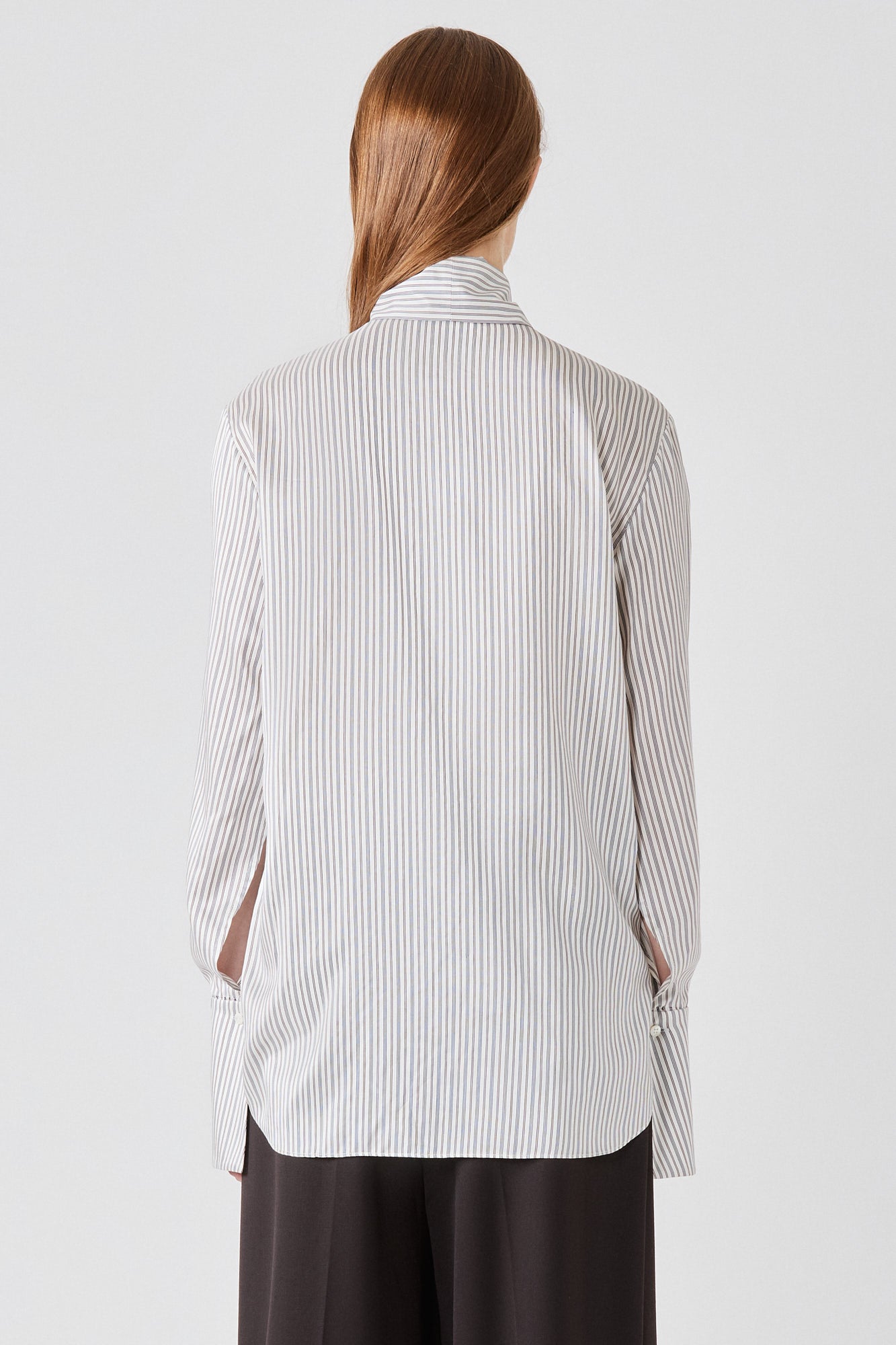 Sa Su Phi camicia sciarpa twill pura seta taglia 38