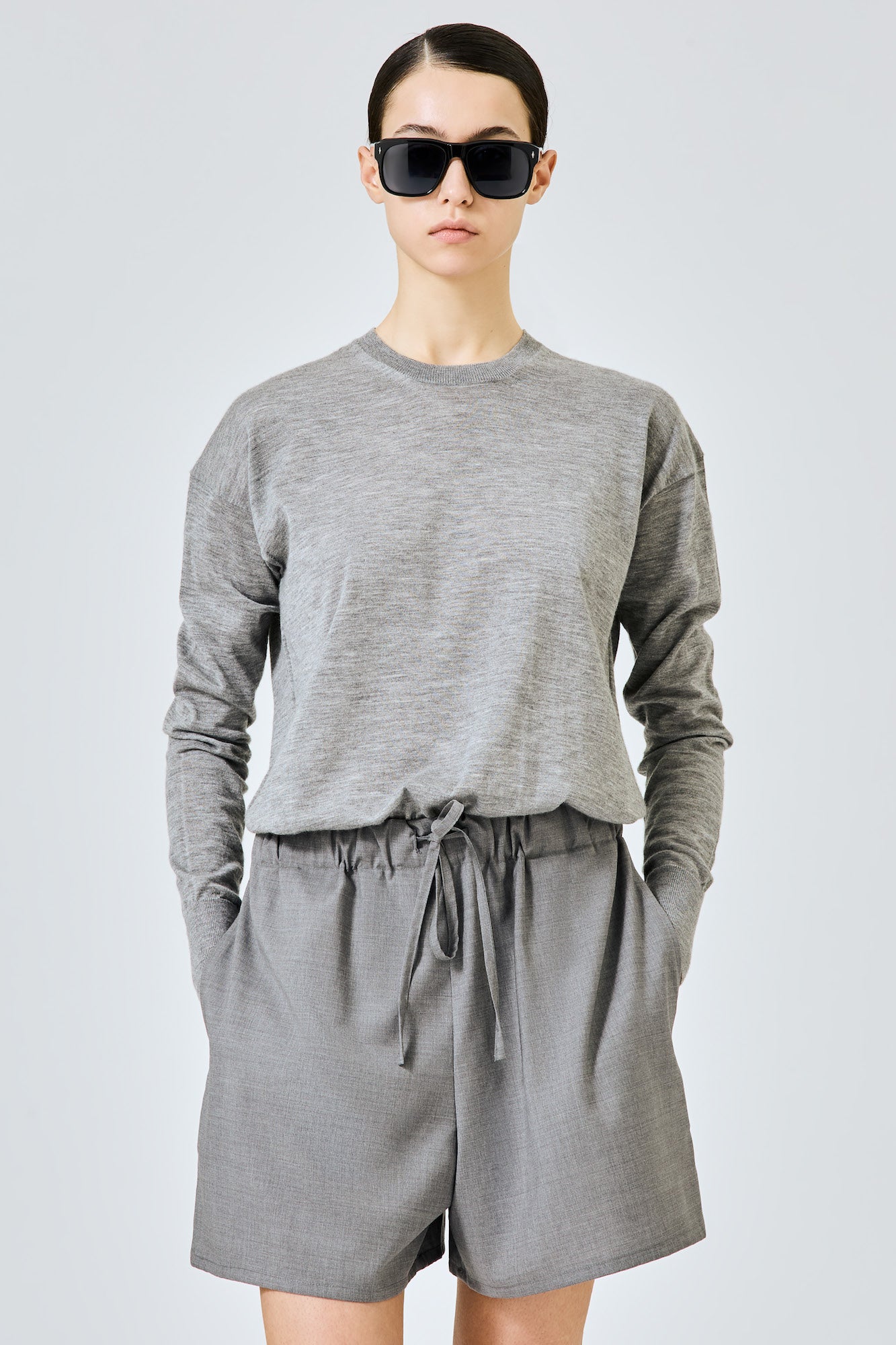 Sa Su Phi Valentina shorts lana grigio