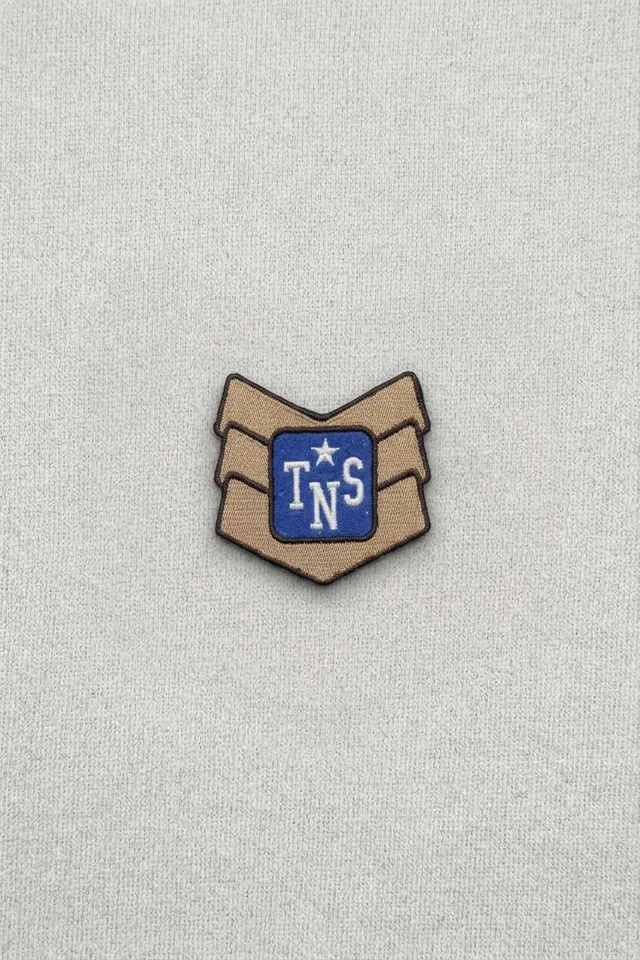 The New Society TNS Patch toppa ricamata cotone blu
