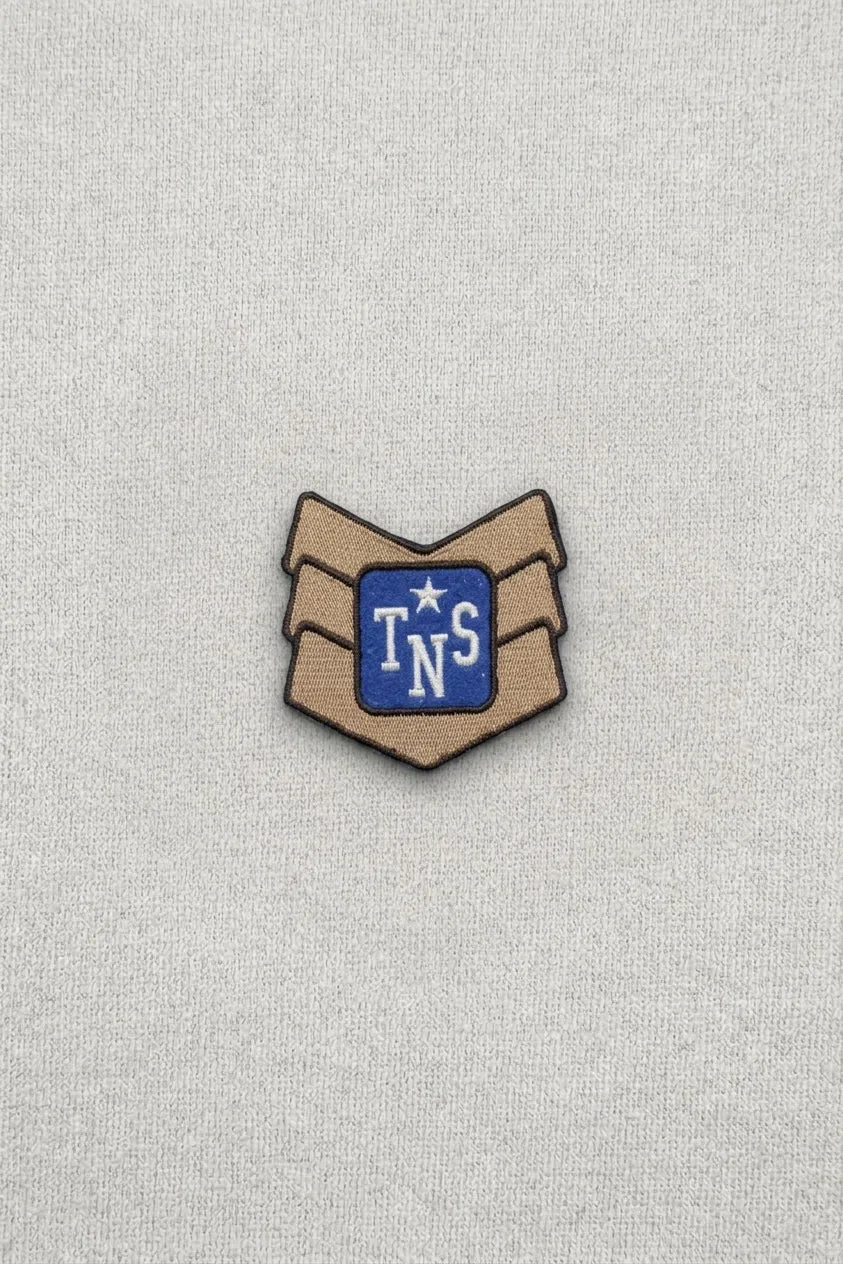 The New Society TNS Patch toppa ricamata cotone blu