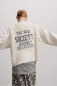 The New Society Fog felpa teen cotone mélange