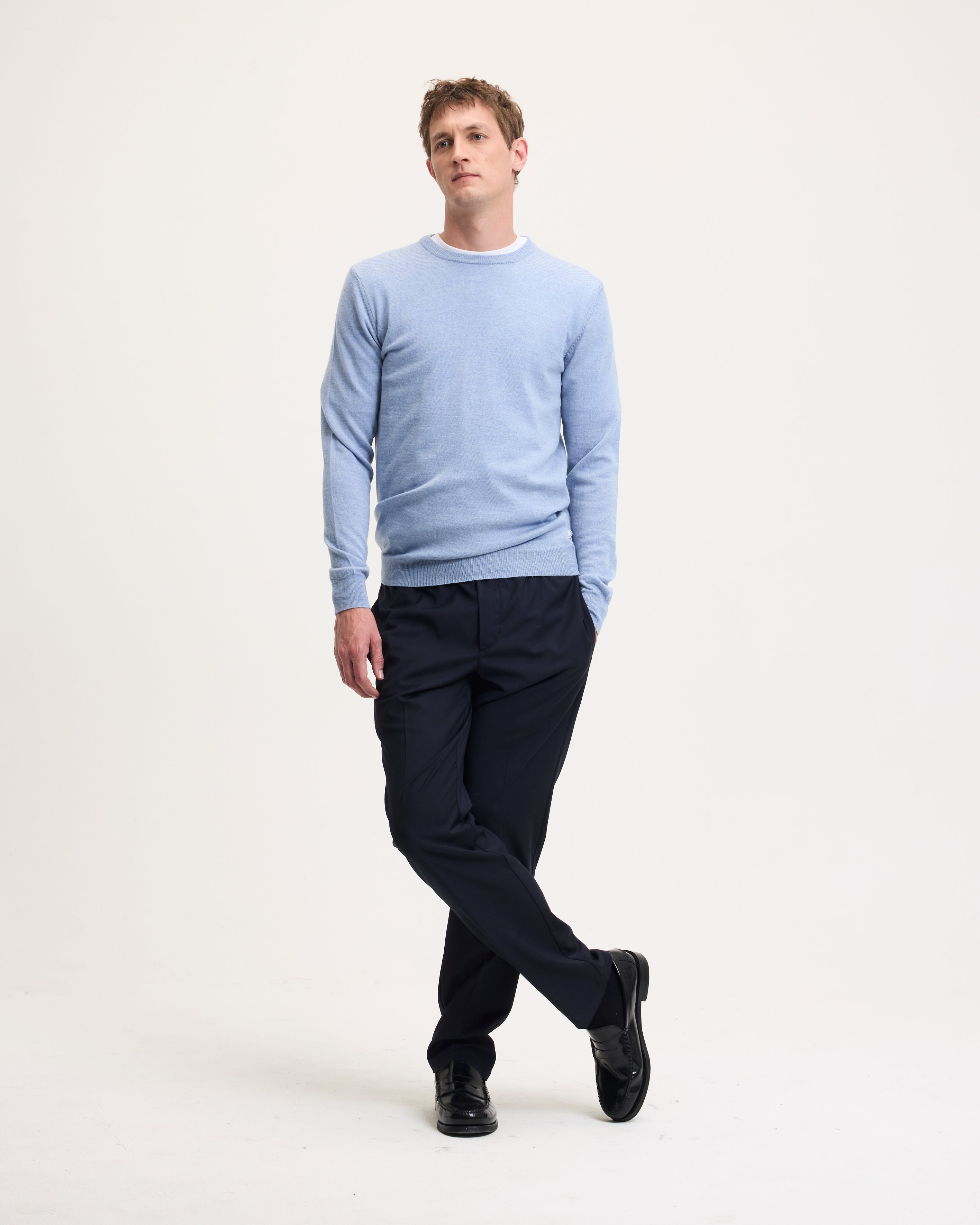 GOODPEOPLE Essential Merino maglione lana 2 pezzi