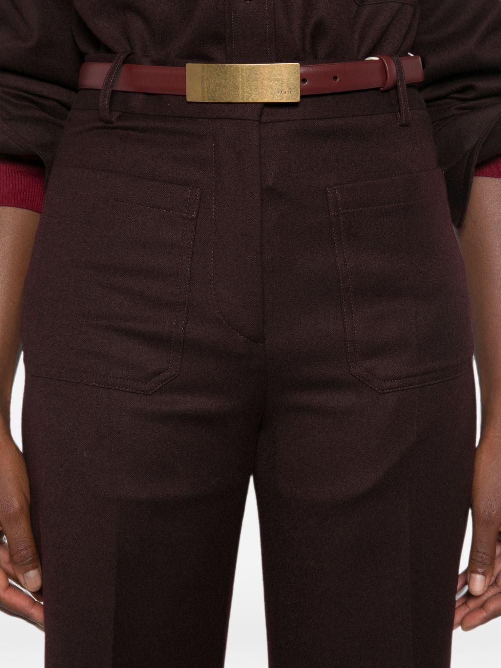Victoria Beckham 1226WTR005115S pantaloni acai