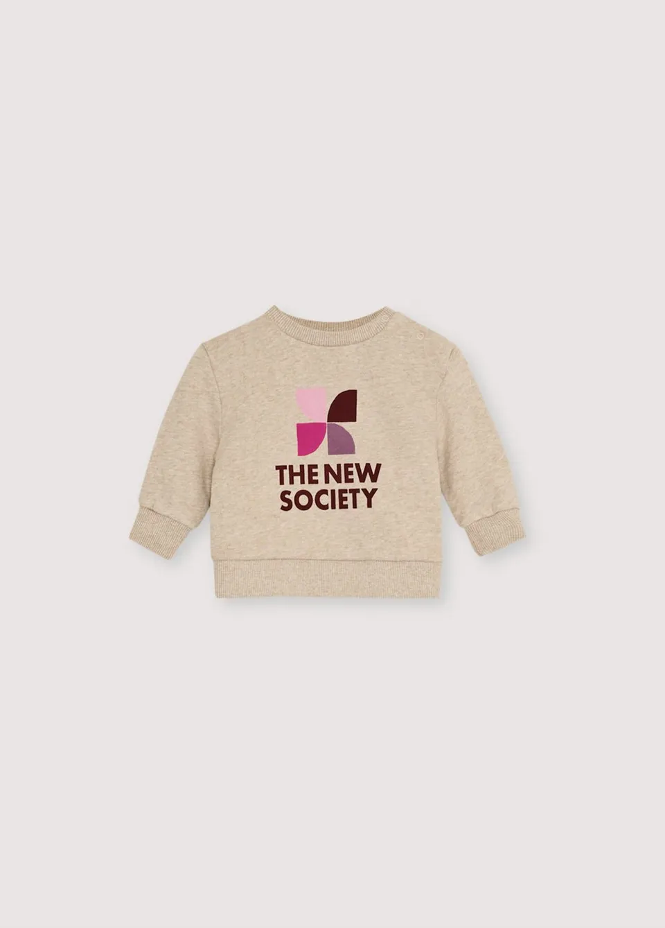 The New Society TNS Logo felpa neonato Moonlight cotone