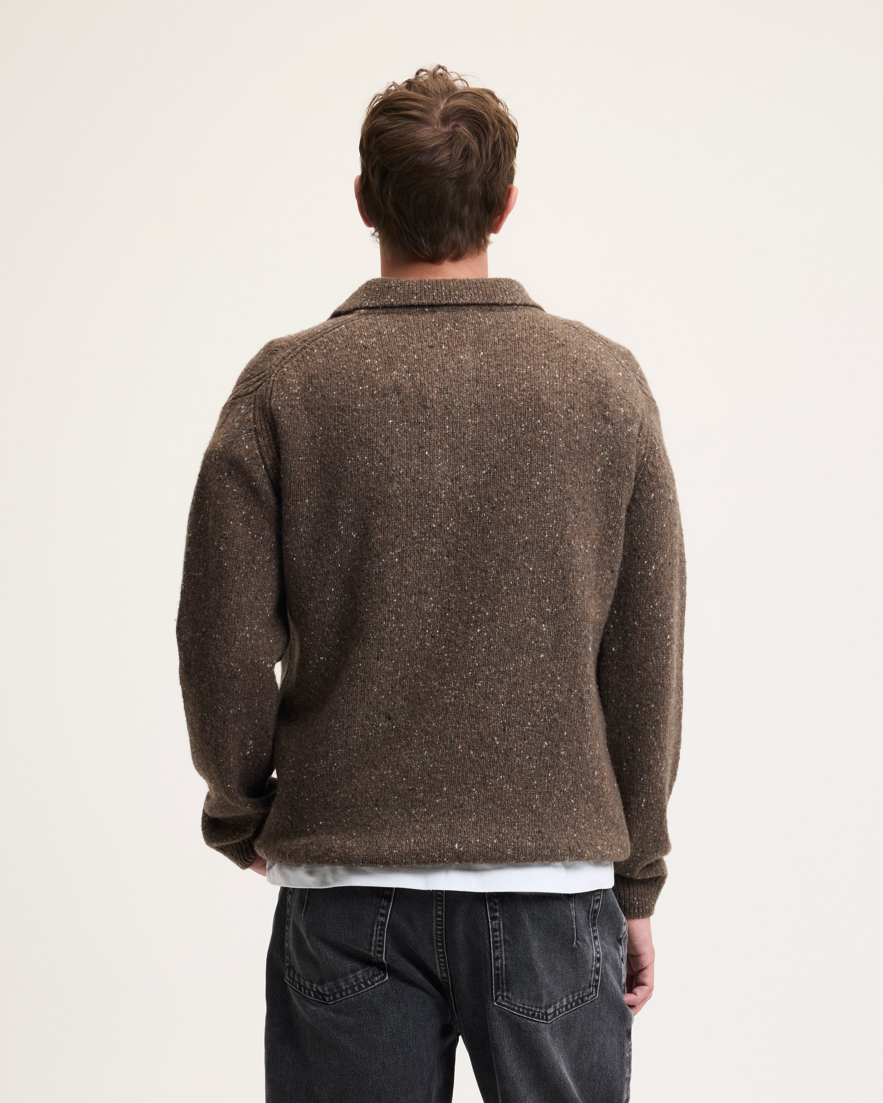Goodpeople Kpolo maglia polo lana mocca