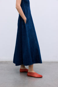 The New Society TNS Denim abito donna indigo denim cotone