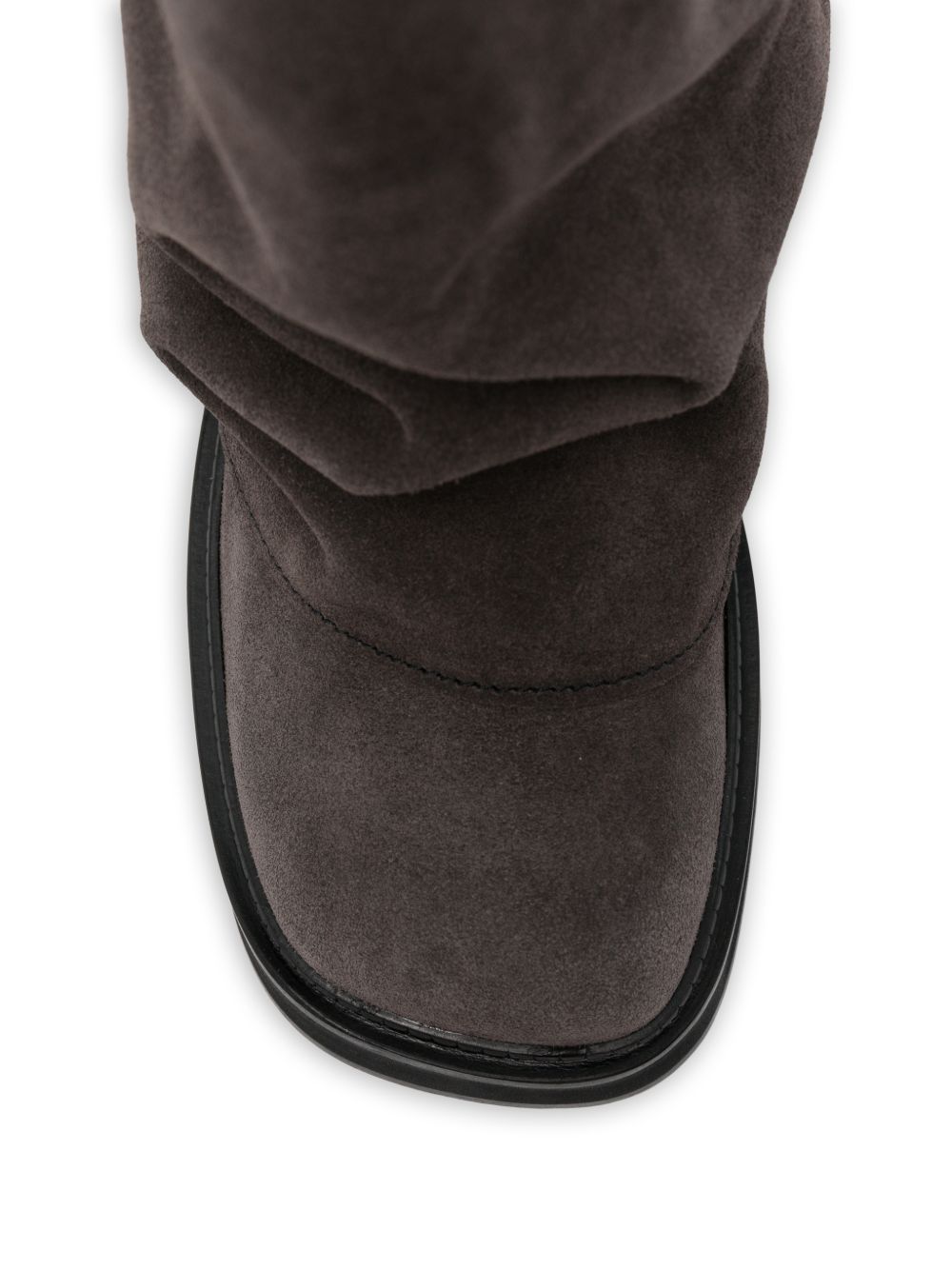 THE ATTICO 246WSH00798 stivaletti grigi in camoscio