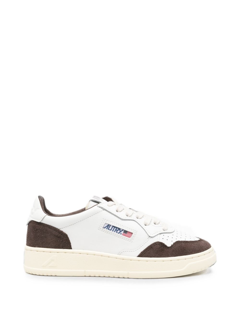 Autry AULW sneakers bianche mogano pelle