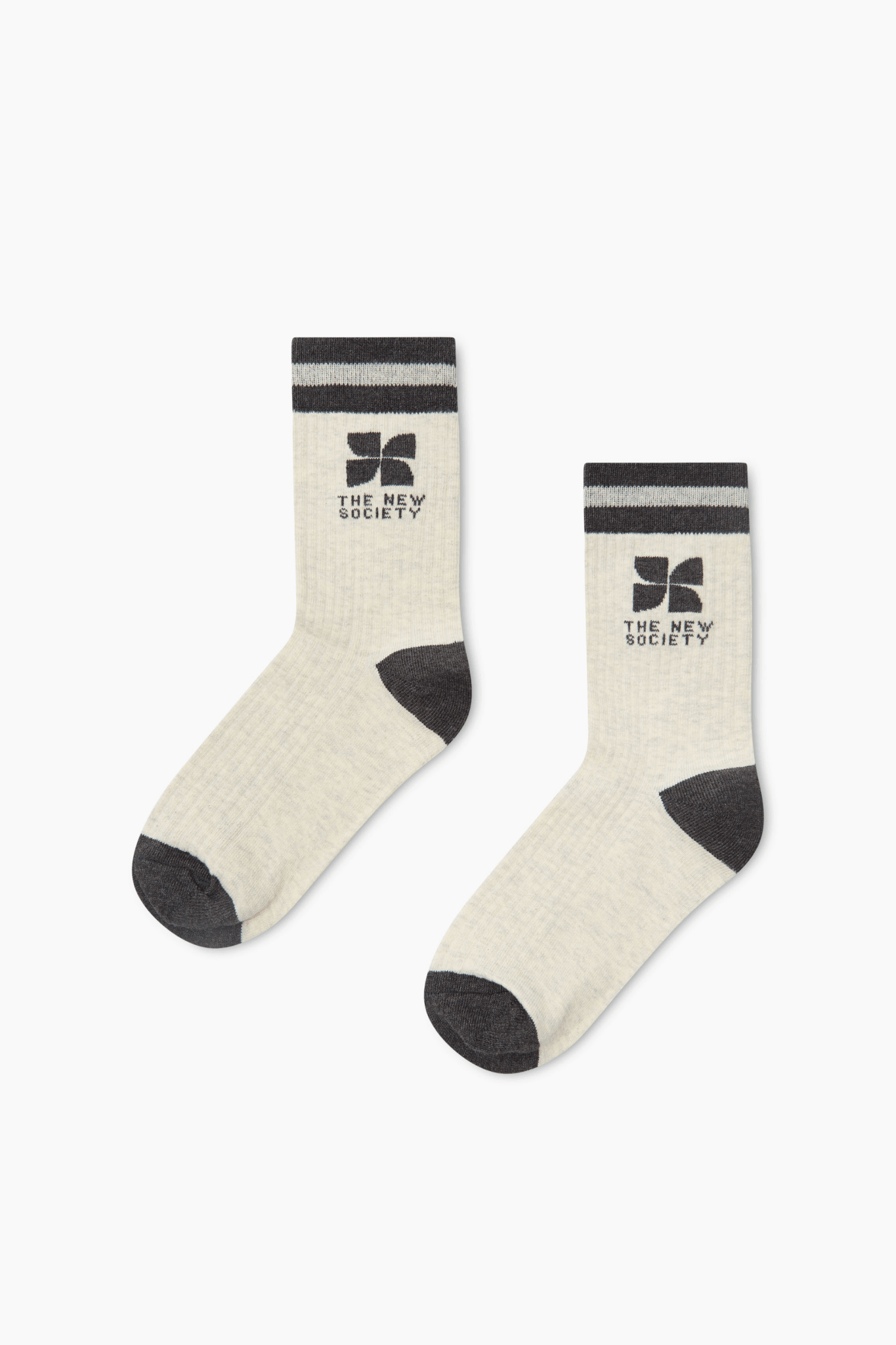 The New Society TNS Logo Calzini Whisper White Cotone