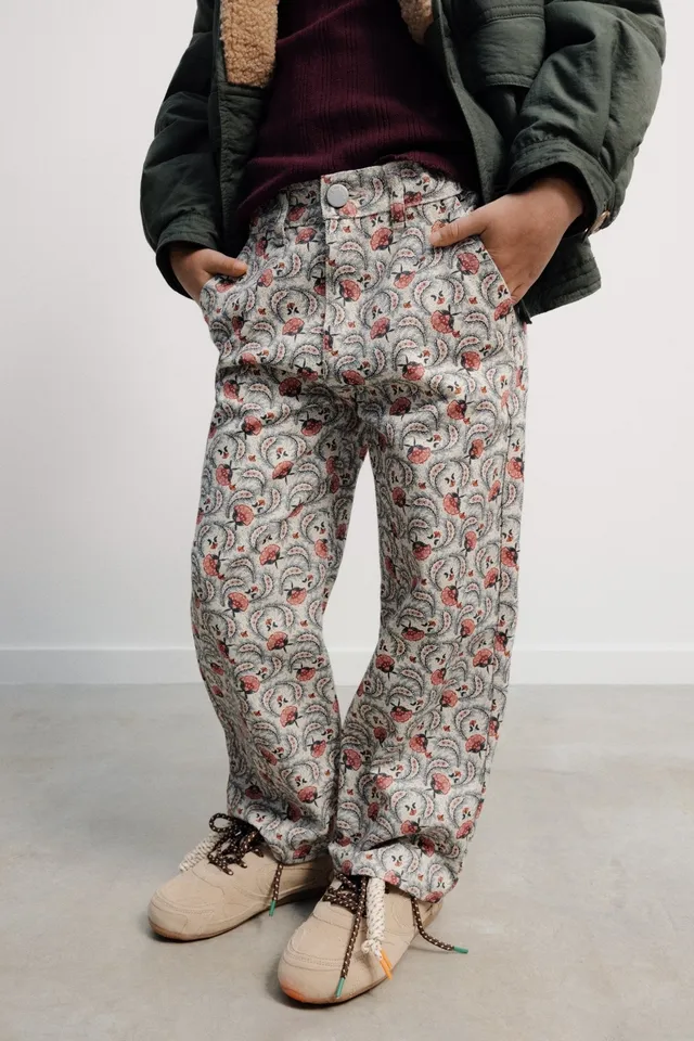The New Society Nesta pantaloni bambino cotone bio fantasia