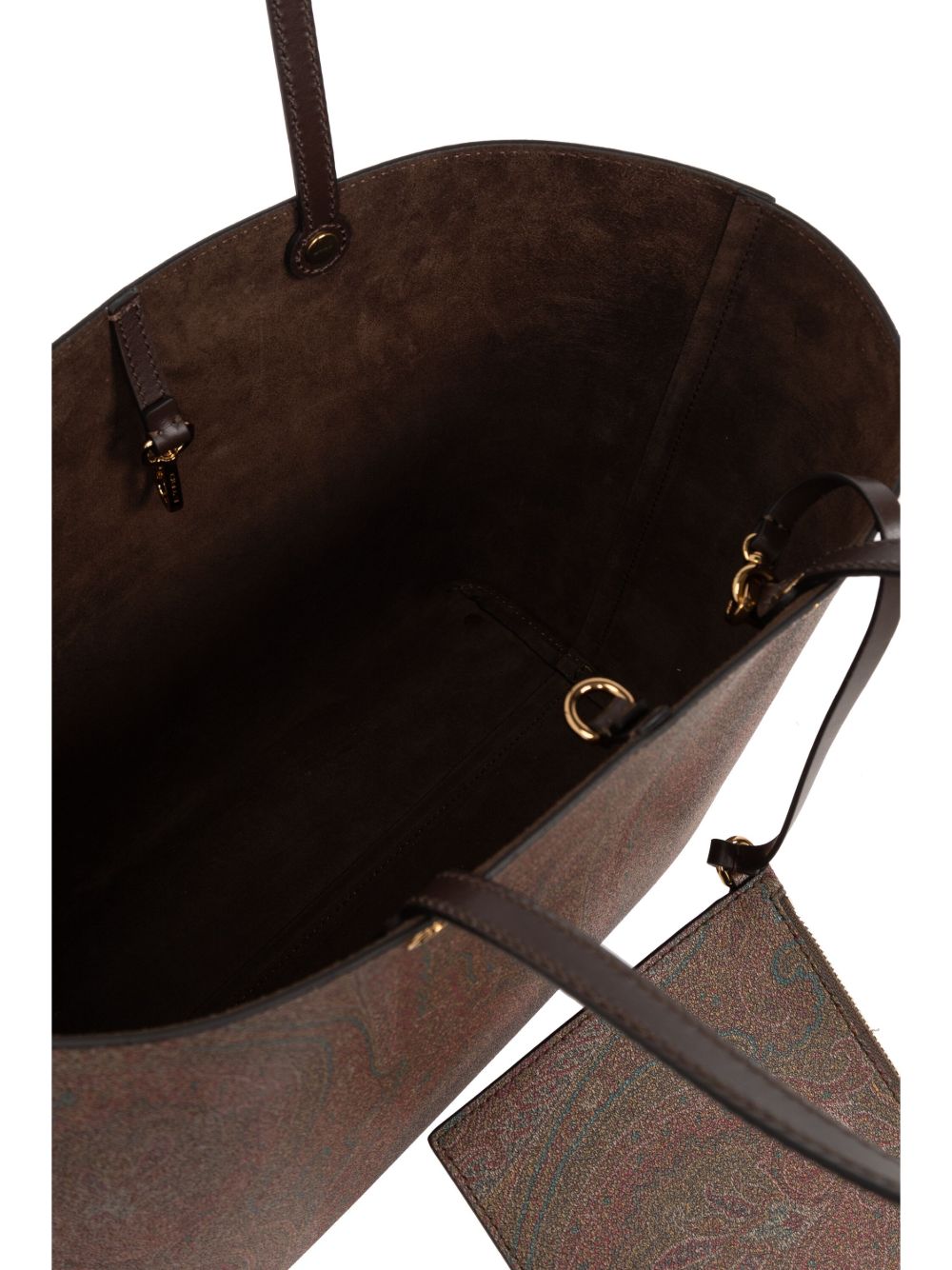 Etro WP1D0024 borsa a mano marrone made in Italy