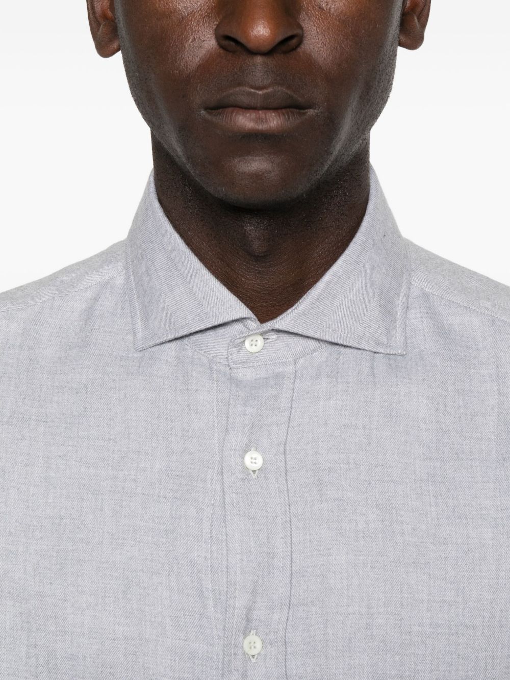 Brunello Cucinelli MY6370627 camicia grigia uomo