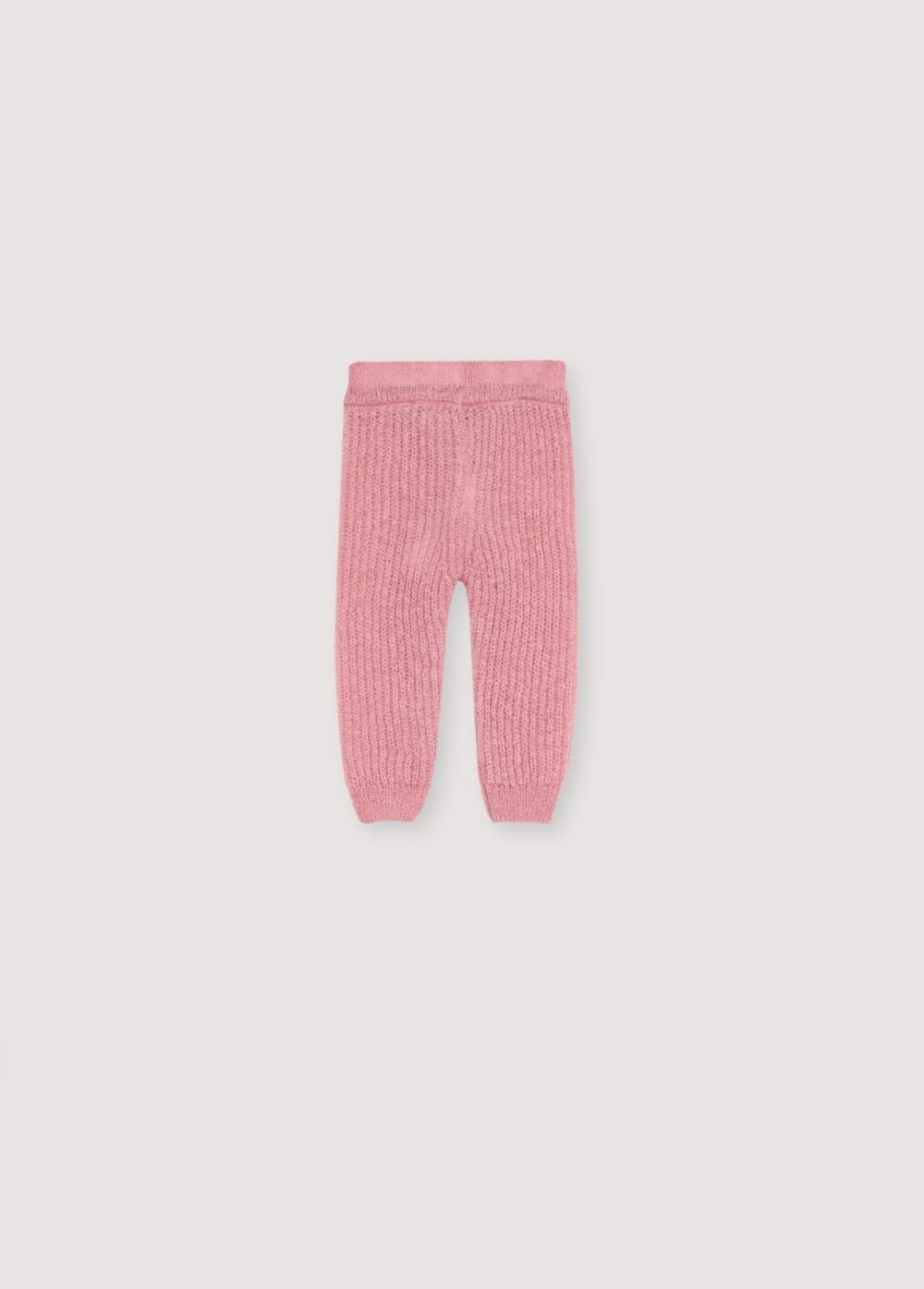 The New Society Lina Baby Knit Pant pantaloni rosa lana