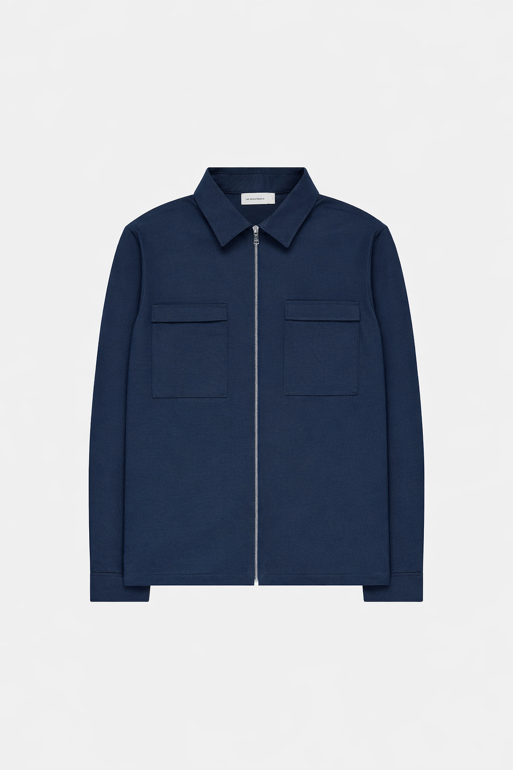 Goodpeople Lavi camicia jersey navy zip regular fit