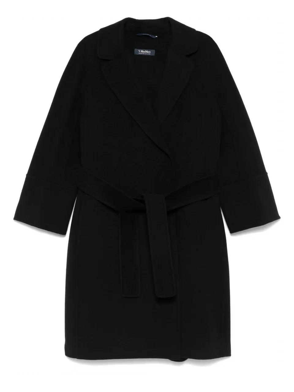 Max Mara 2529016071600 cappotto nero lana vergine