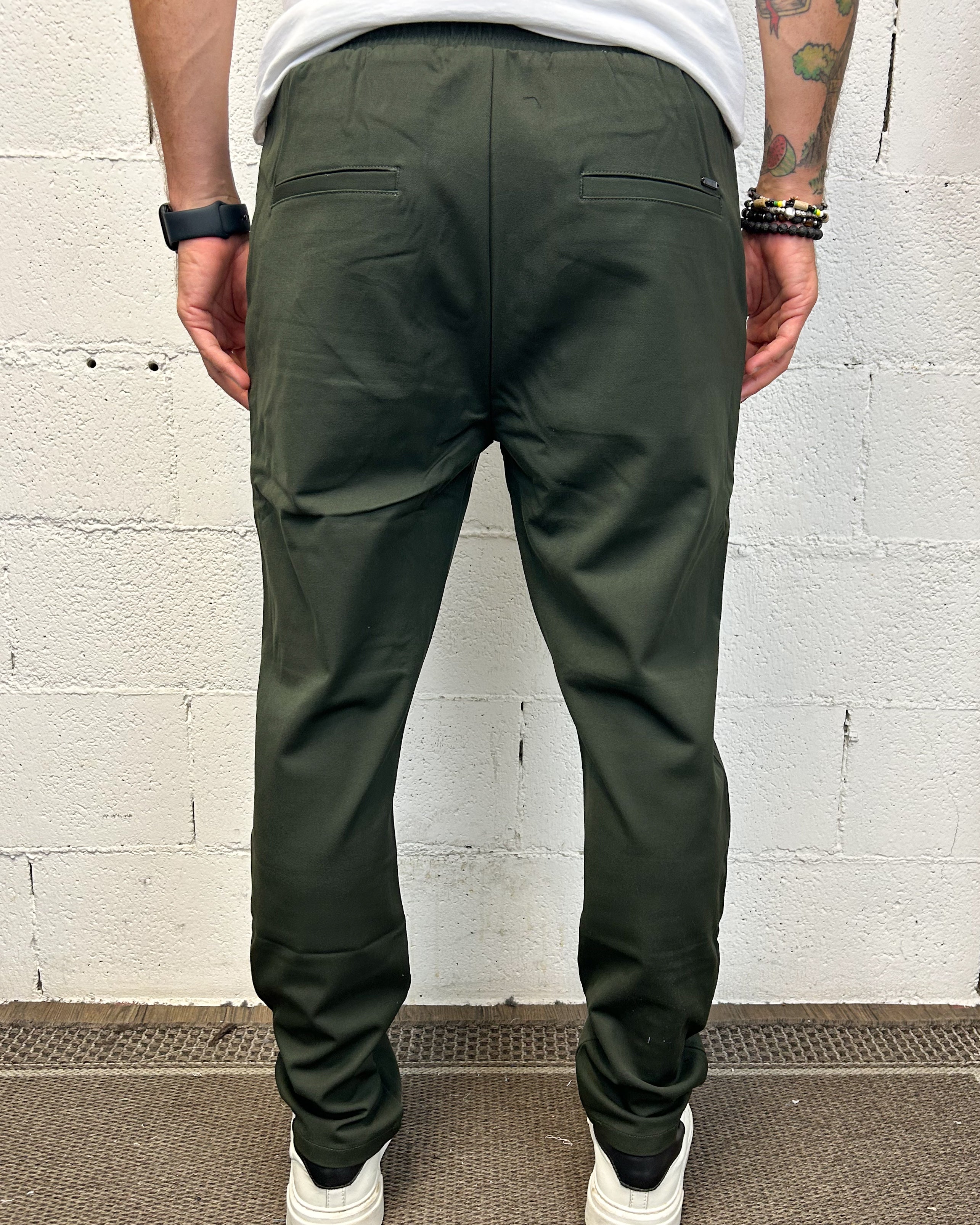 ONLYONE Leonard pantalone carrot verde