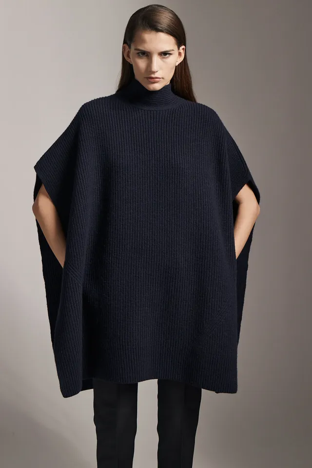 Sa Su Phi poncho lana cashmere sciarpa taglia 38 avorio