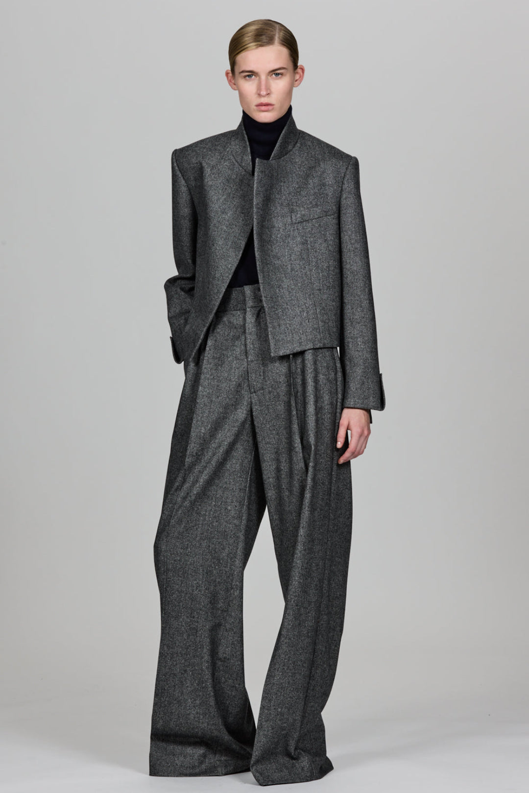 Sa Su Phi Lauren giacca cropped flanella cashmere