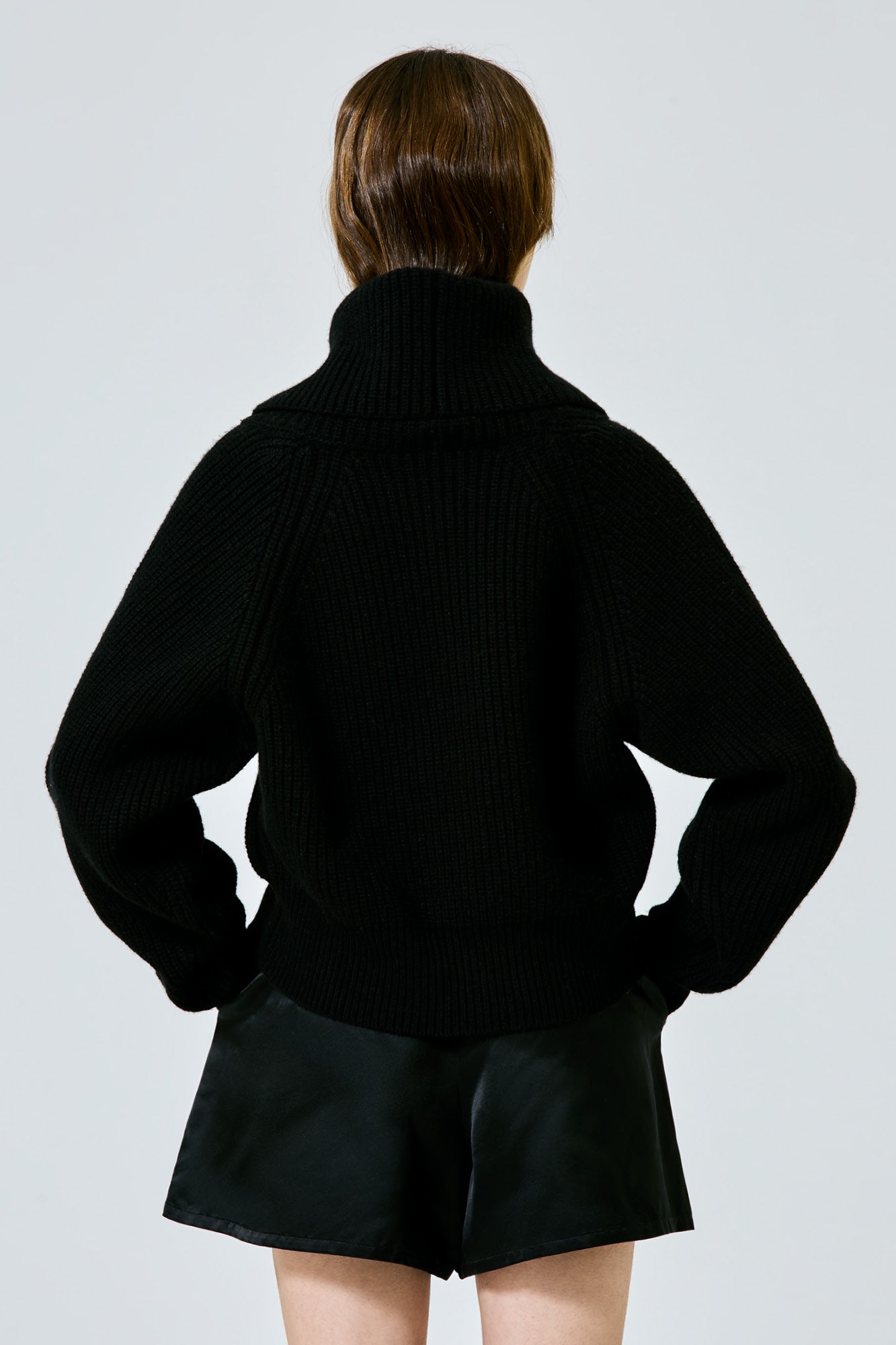 Sa Su Phi maglione collo alto coste nero 38