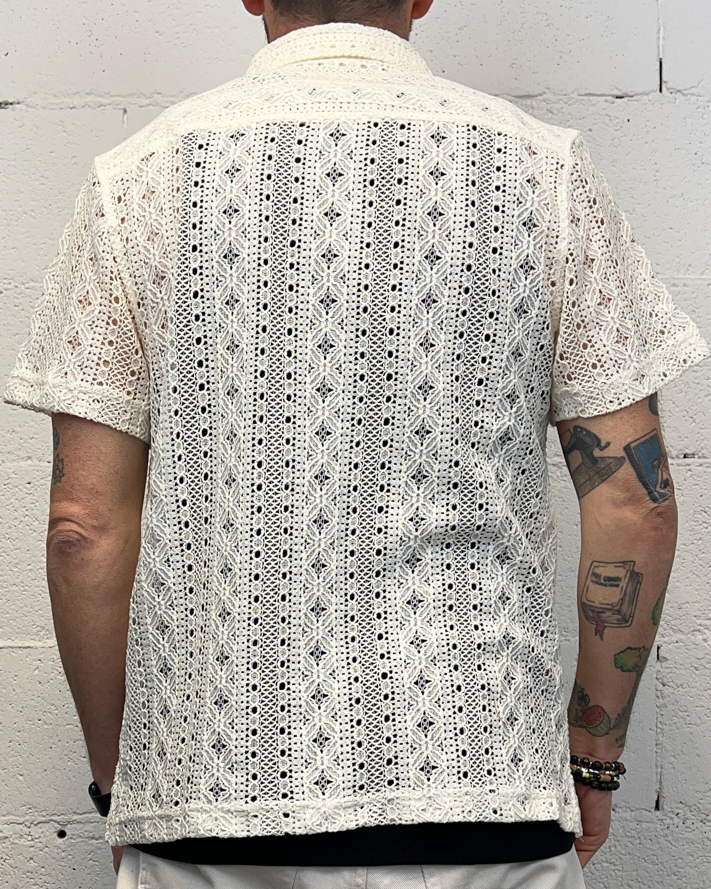 ONLYONE GIANNI LUPO Operata camicia bianca