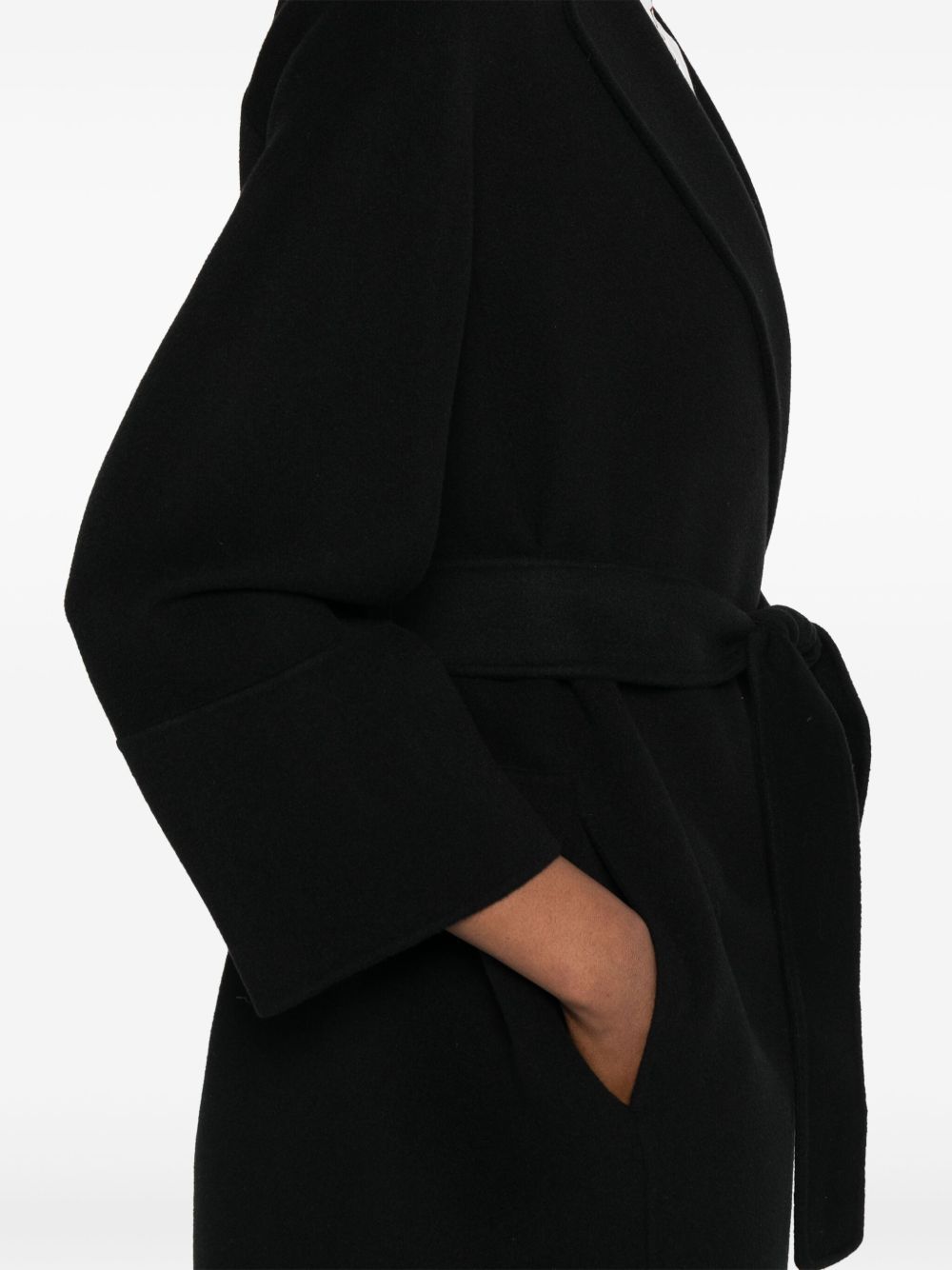 Max Mara 2529016071600 cappotto nero lana vergine