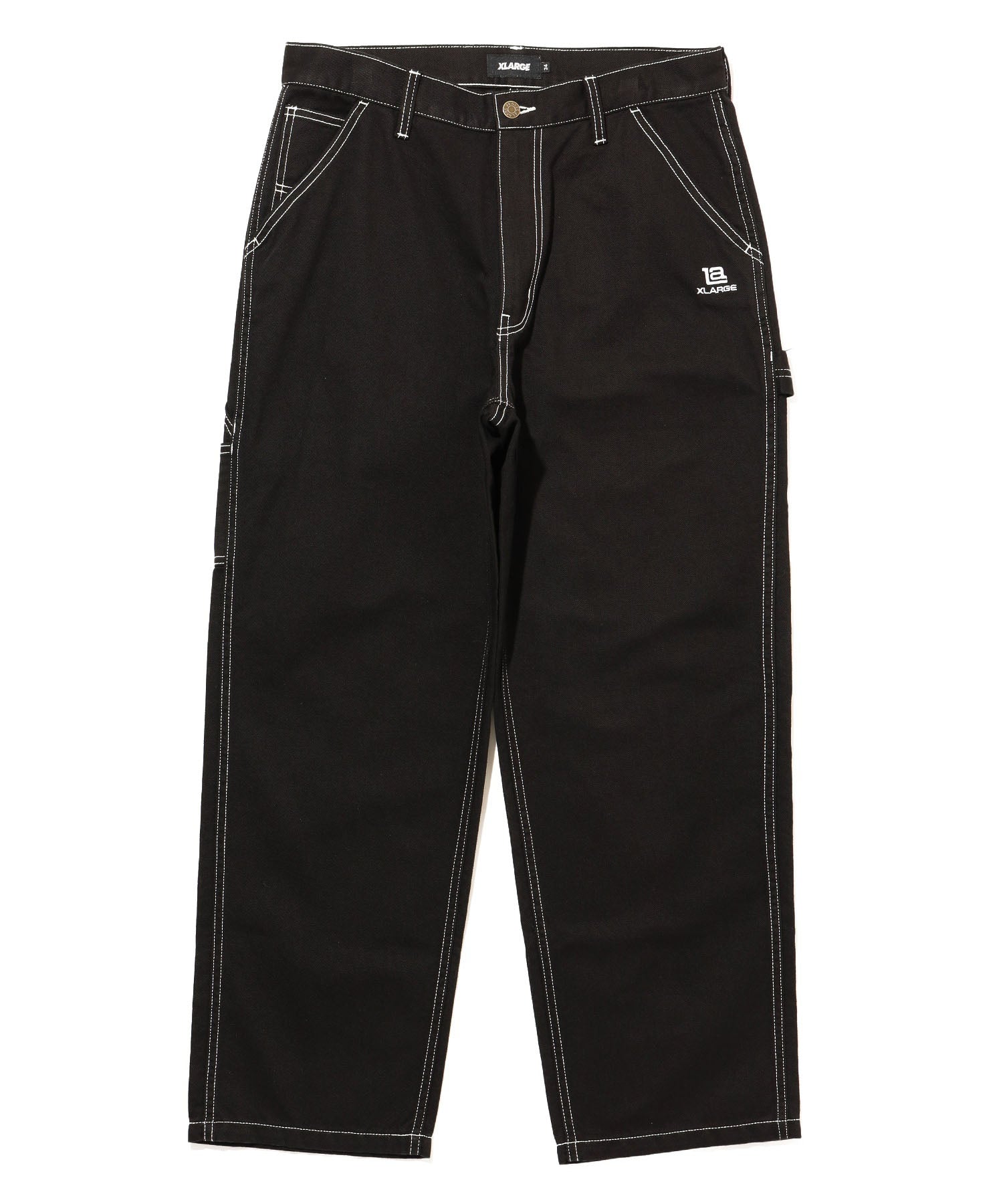 X-Large LA Stitched Painter pantaloni nero