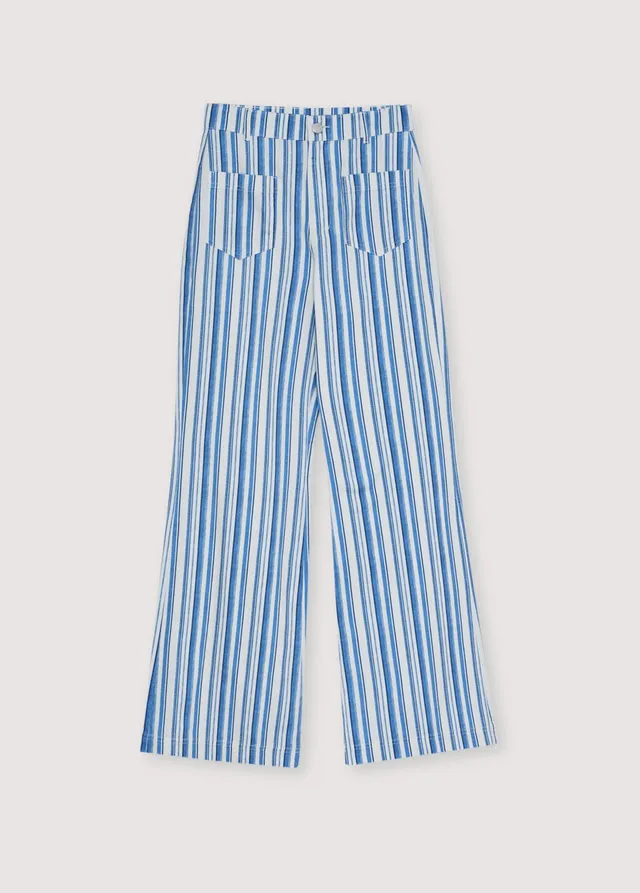 The New Society Olmo Coastal Ducks pantaloni denim righe blu
