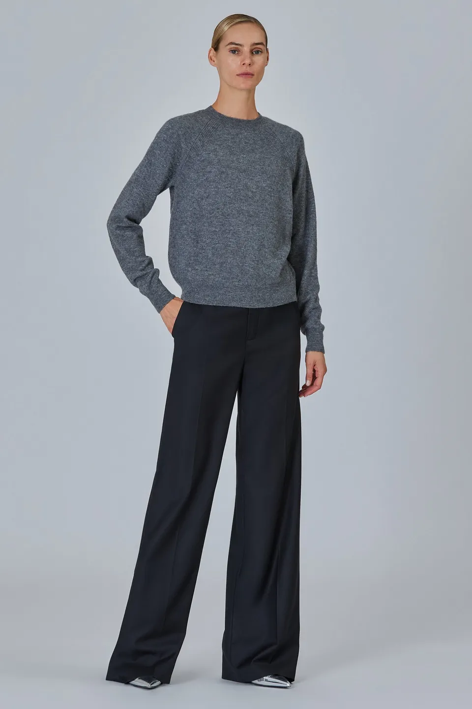 Sa Su Phi Round Neck maglione 38 girocollo spazzolato