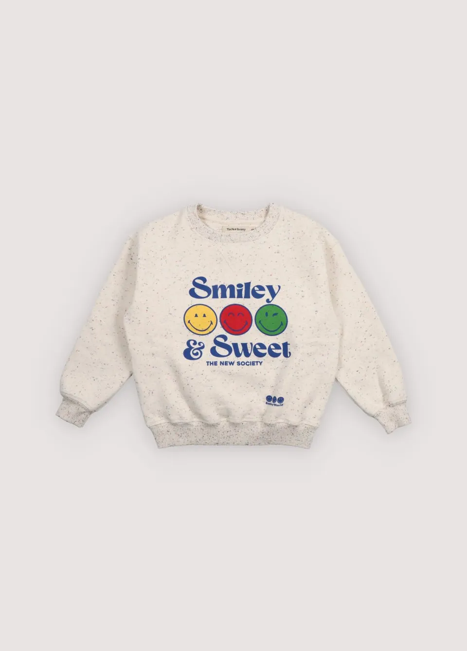 The New Society Smiley felpa ragazzo multicolor 6 anni in cotone