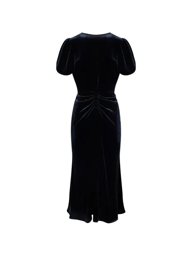 Victoria Beckham 1426WDR005227AB abito midi navy