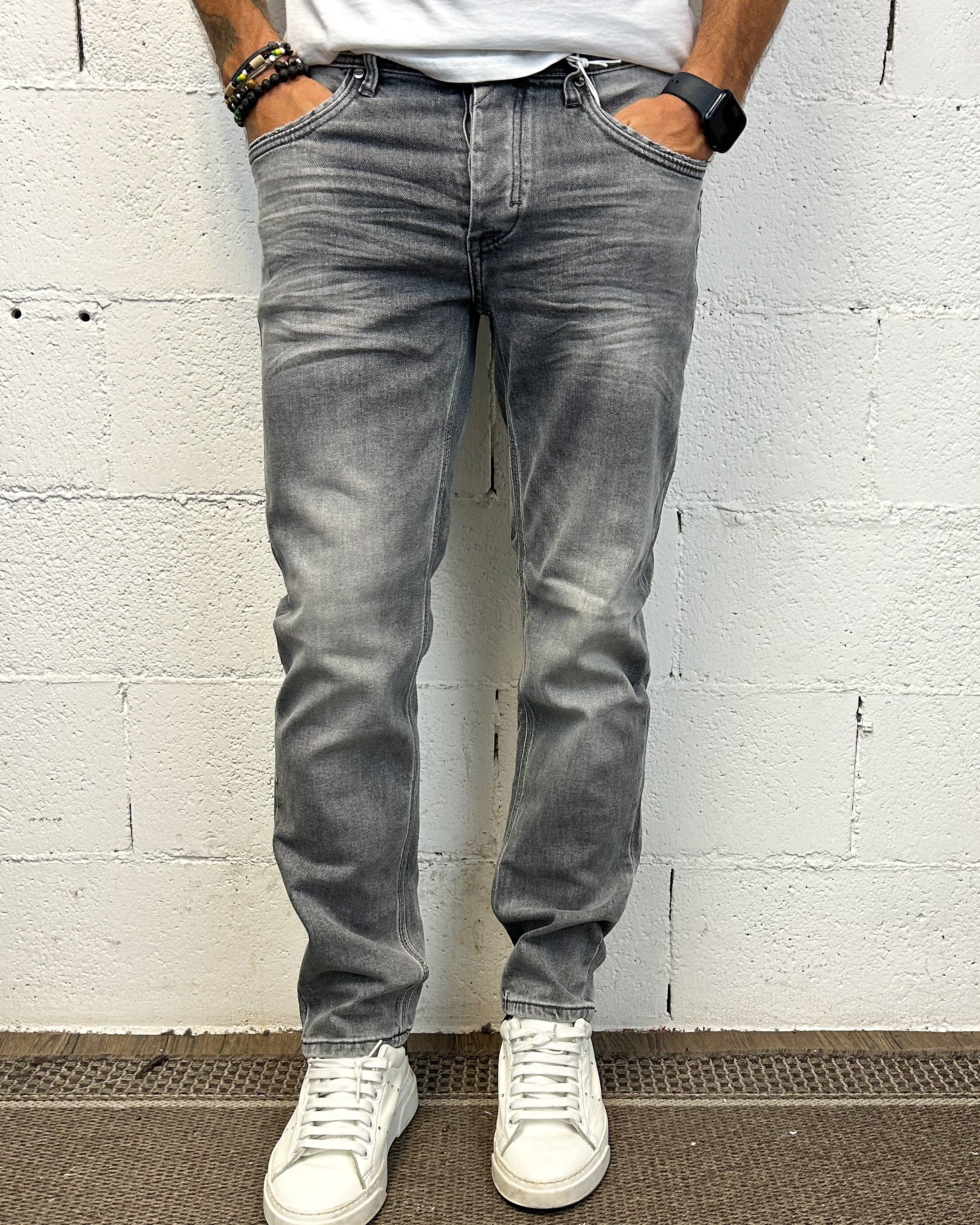 Over-D Luis jeans regular fit grigio