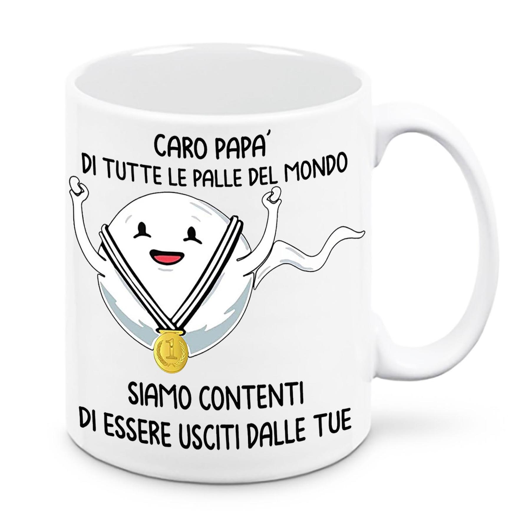 Mr. Gadgets Contento-Contenti-Contenta tazza festa papa