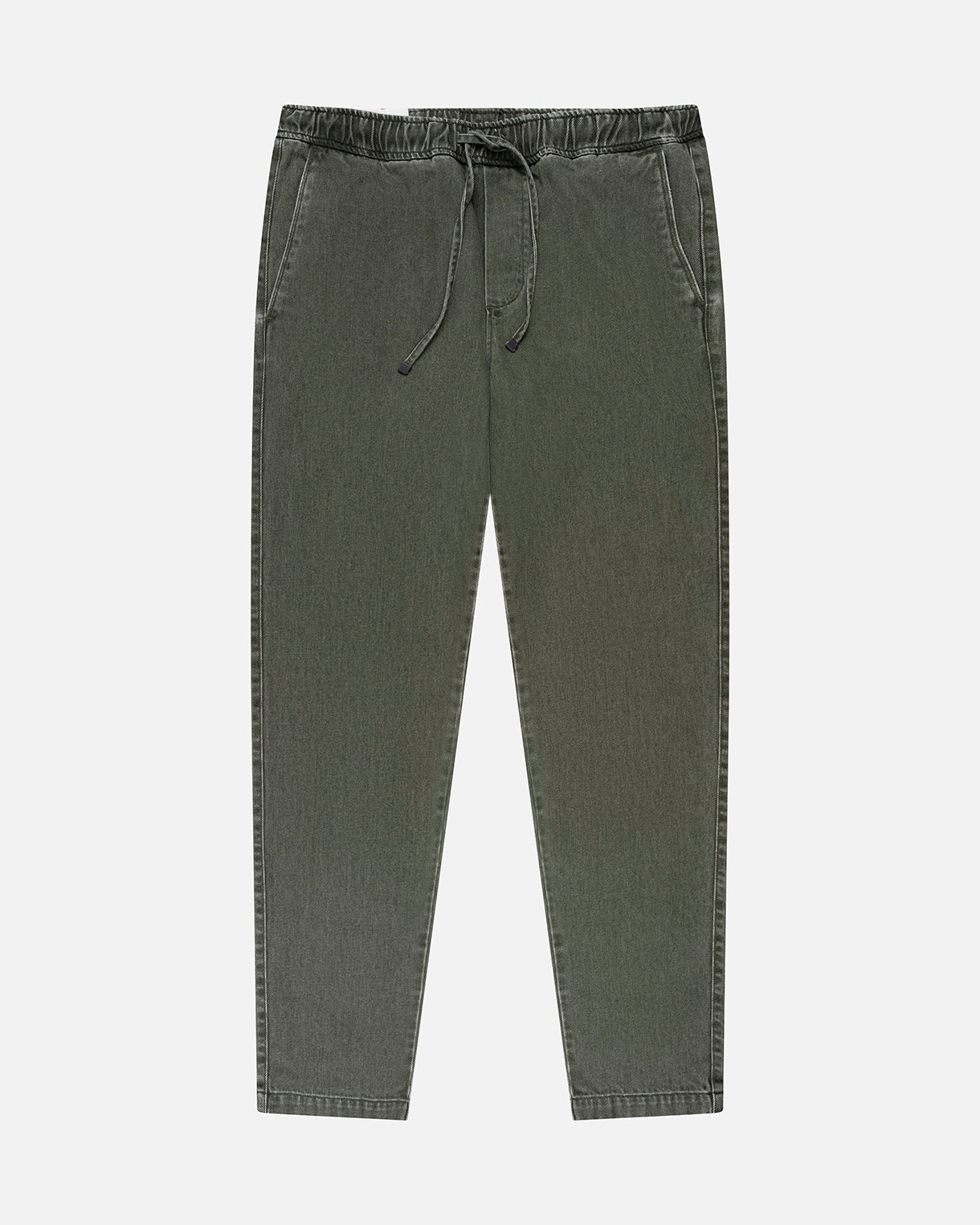GOODPEOPLE Bob jeans dritti verde foresta cotone