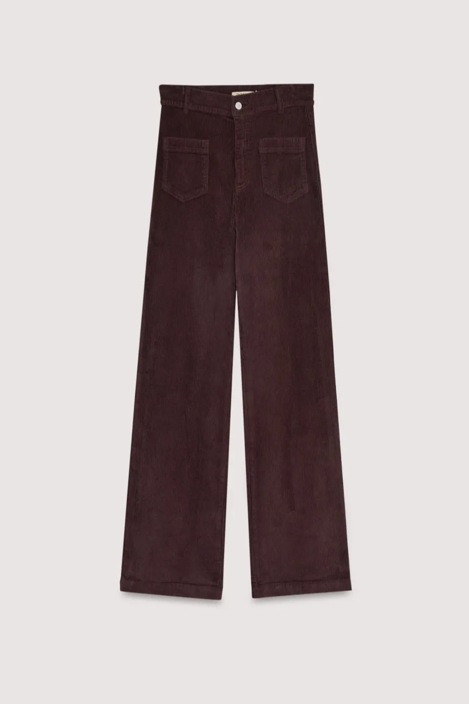 The New Society Ines Pantaloni Donna Roast Velluto