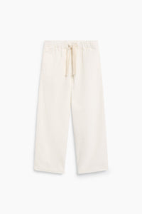 The New Society Elio Corduroy Trouser Whisper White pantaloni cotone