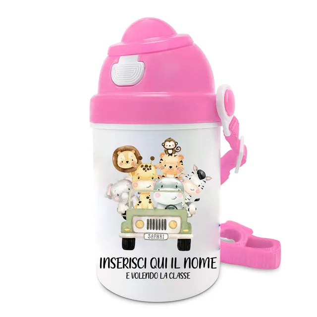 Mr. Gadgets Animaletti Rosa Borraccia Bambini