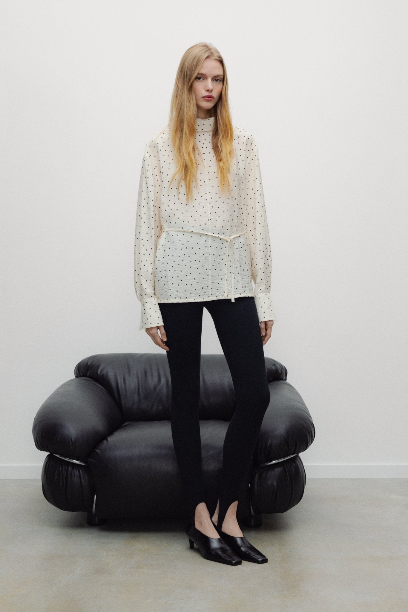 The New Society Polka camicia donna pois viscosa
