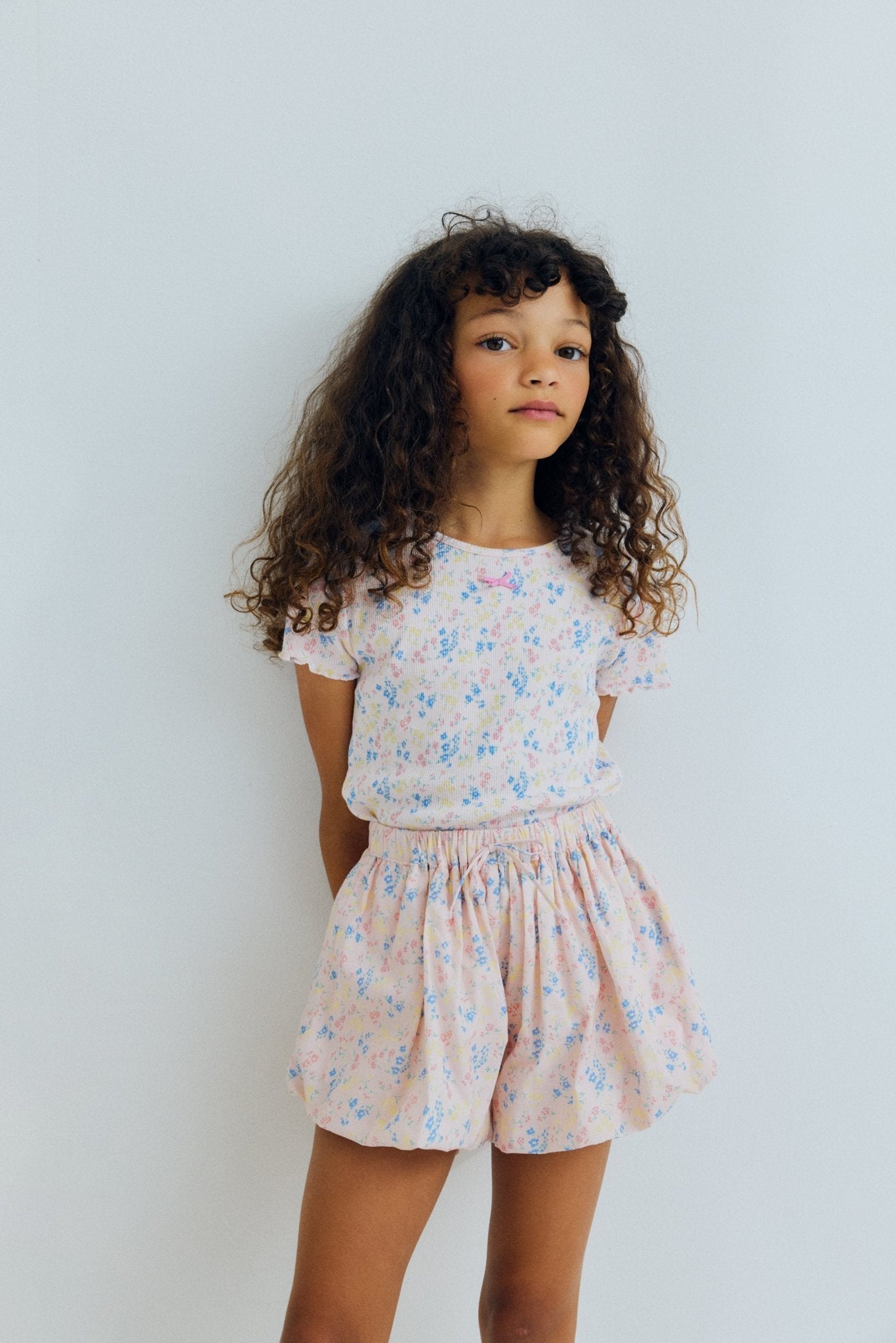 THE NEW SOCIETY Sabina shorts bambina cotone bio