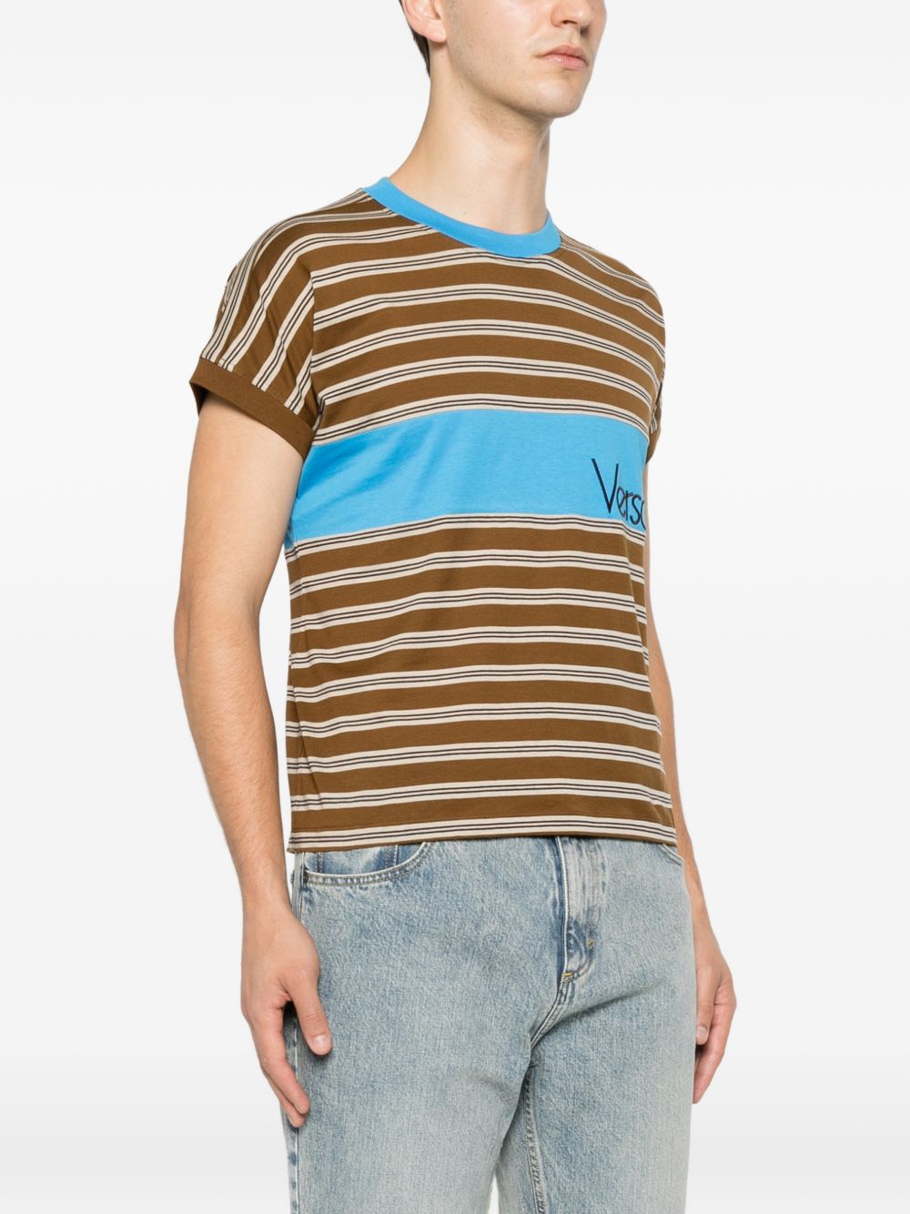 Versace 1025511 1A18439 t-shirt uomo chestnut beige