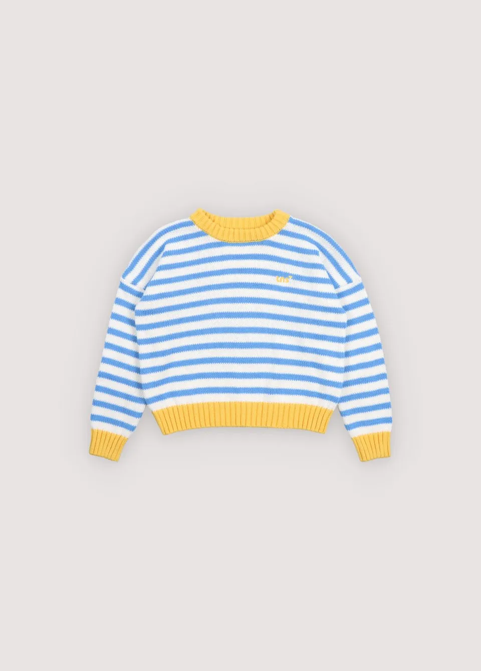 The New Society Marigold maglione bambino righe blu cotone