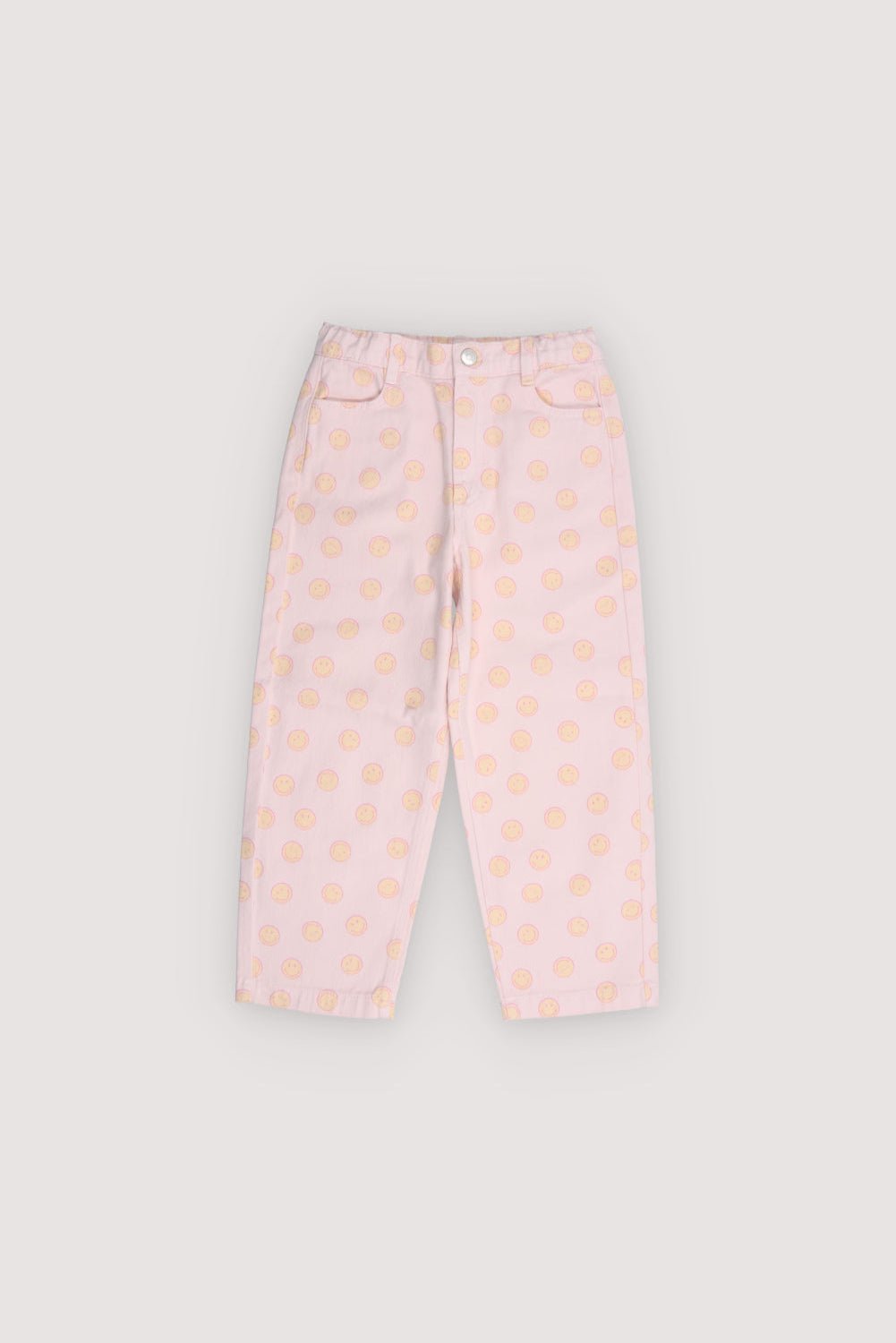 The New Society SmileyWorld jeans bimba denim stampa