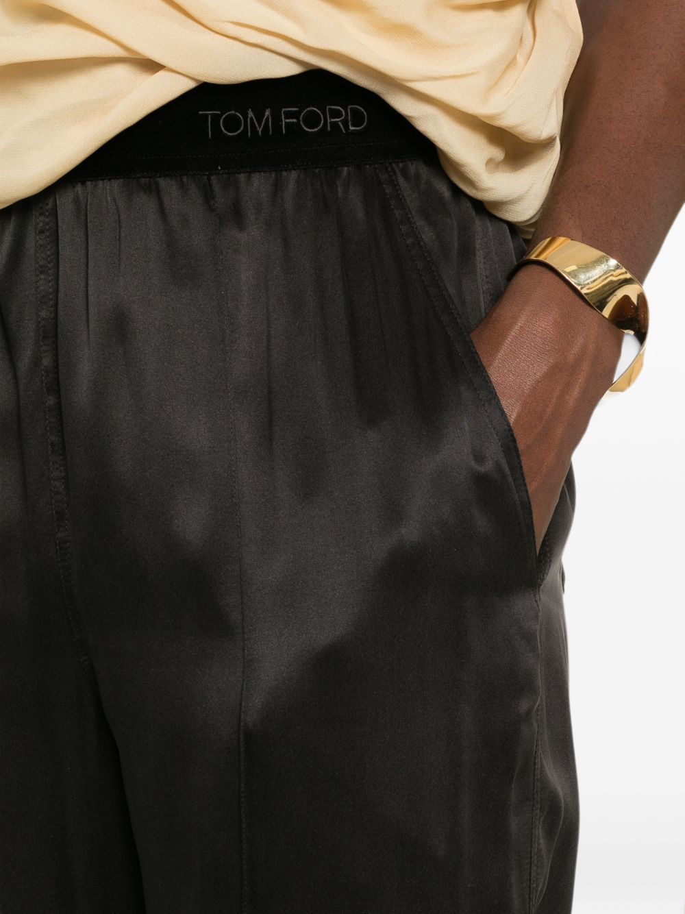 Tom Ford PAW683FAX1720NAA pantaloni neri donna