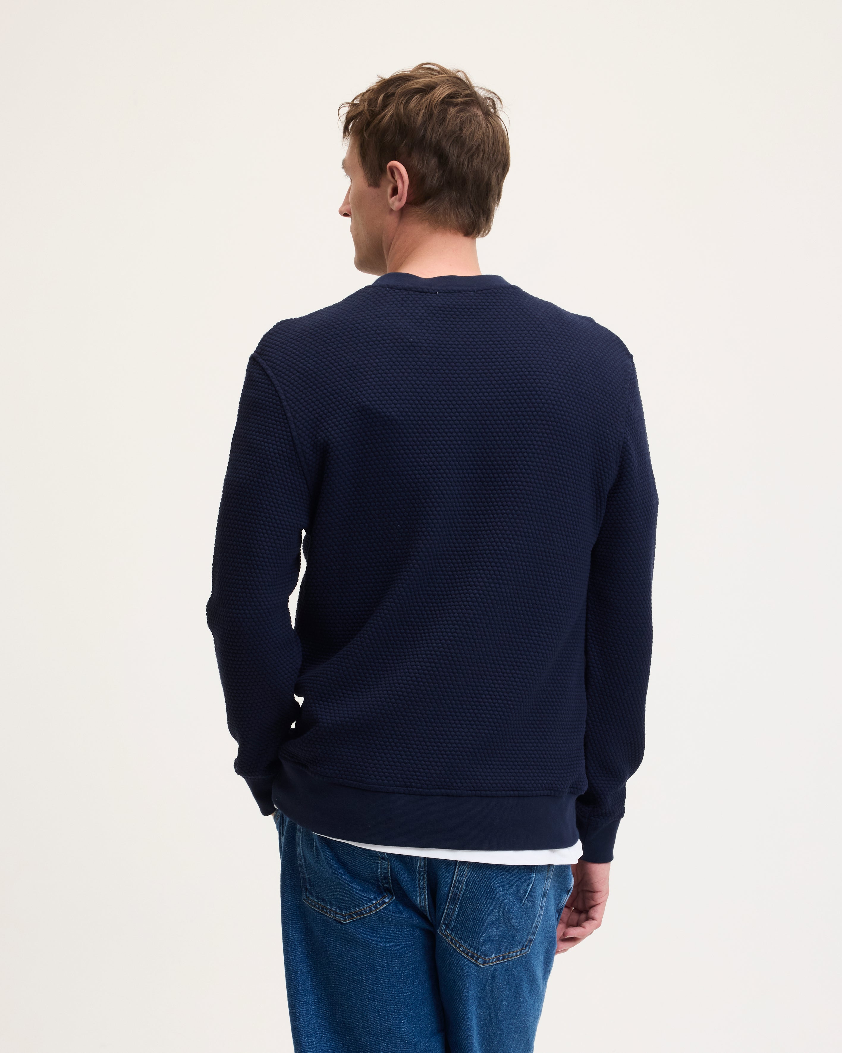 GOODPEOPLE Leroy maglione cotone patch navy