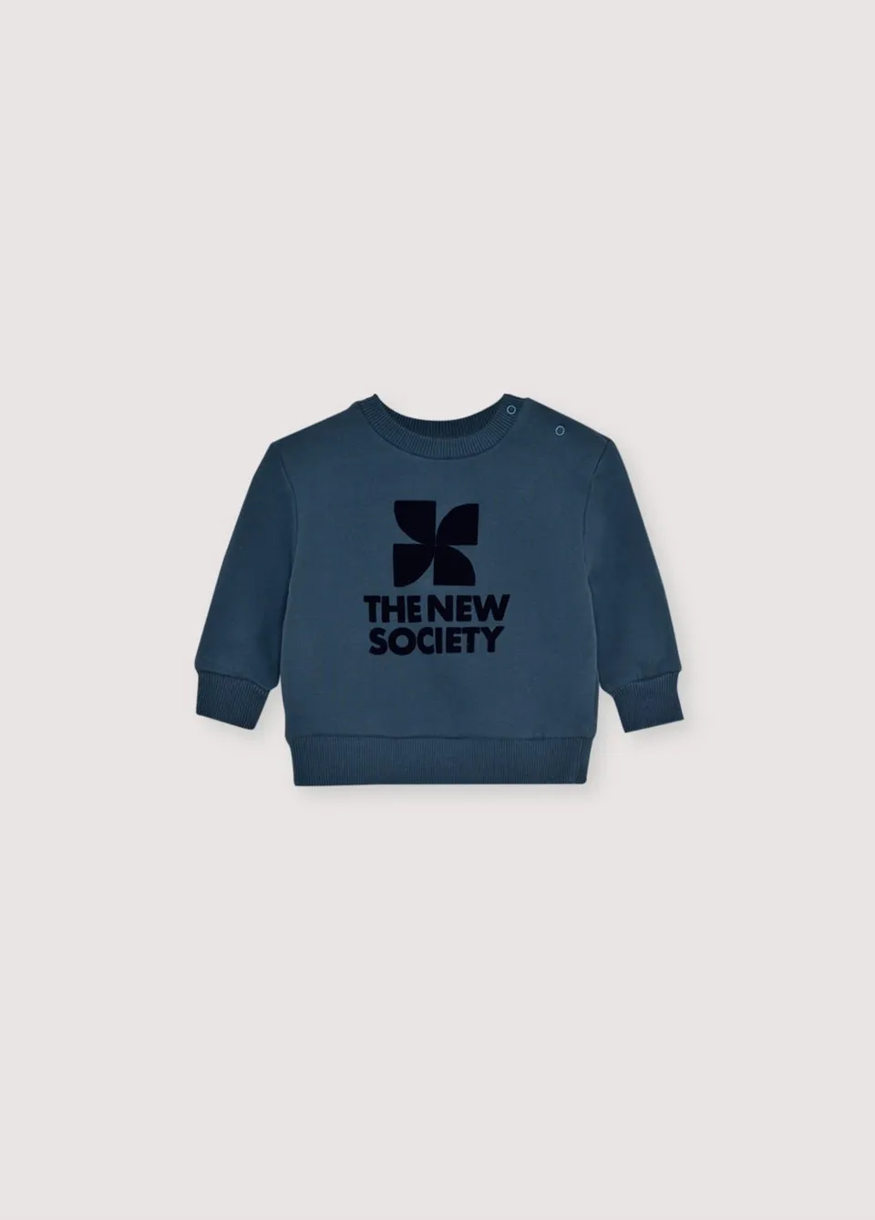 The New Society TNS Logo Baby Sweatshirt Void Blue felpa 6m