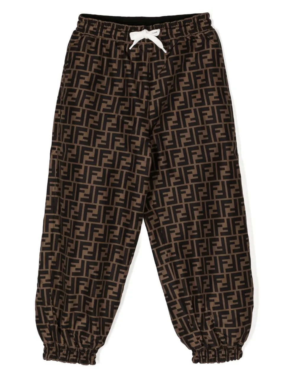 Fendi Kids JUF065 pantaloni bambina neri elegante