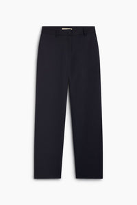 The New Society Faith pantaloni donna Black Iris gessati larghi